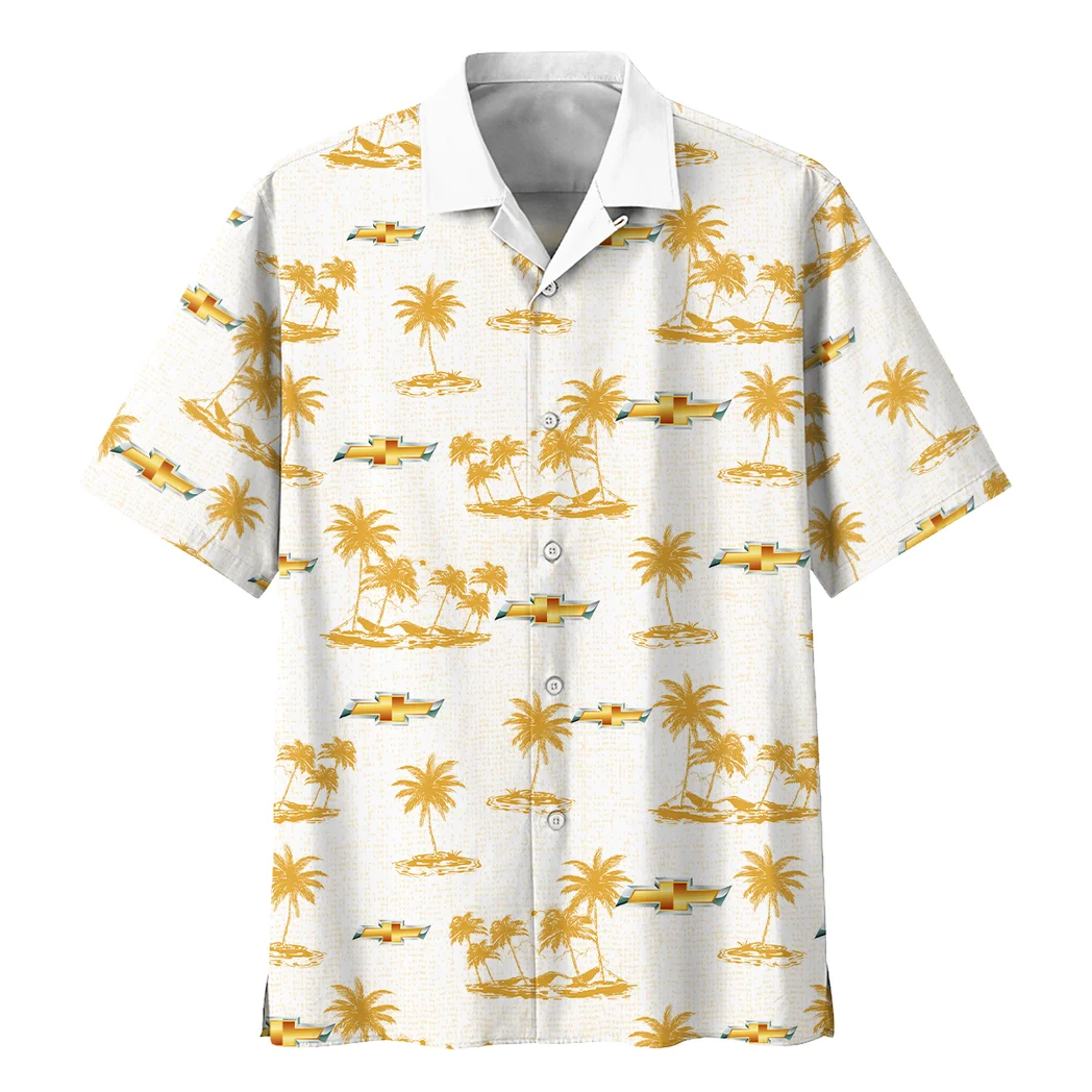 Chevrolet Hawaiian Shirt Tropical Style, Car Meet Button Shirt HVN1536CE