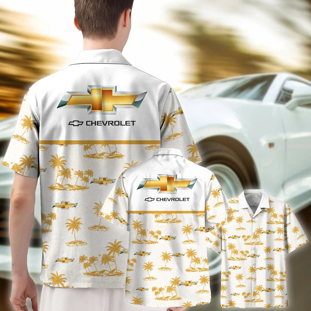 Chevrolet Hawaiian Shirt Tropical Style, Car Meet Button Shirt HVN1536CE