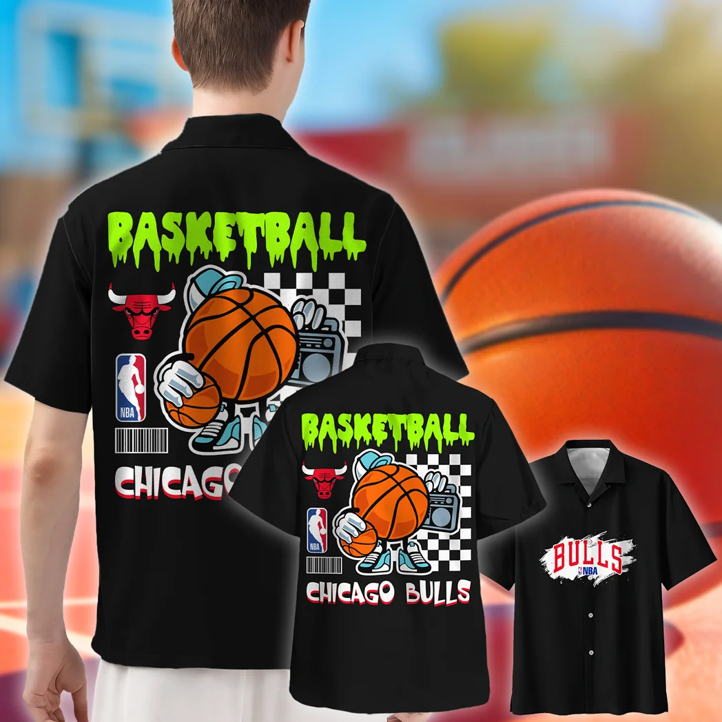 Chicago Bulls Hawaiian Shirt Exclusive Logo, Loyal Fan Button Shirt HVN1531CB