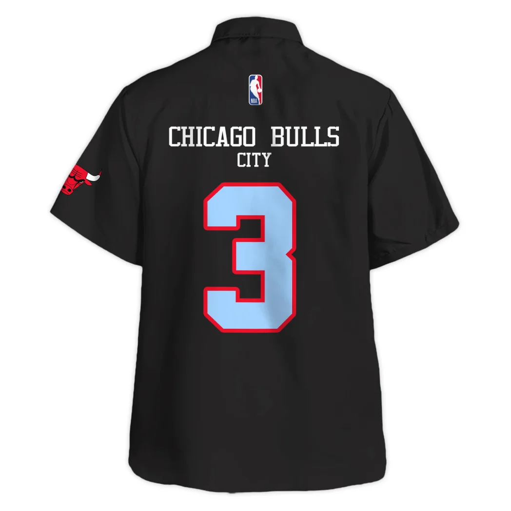 Chicago Bulls Hawaiian Shirt Exclusive Logo, True Supporter Button Shirt HVN1533CB