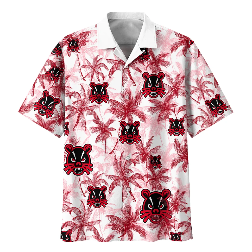 Cincinnati Bearcats Hawaiian Shirt Logo Print, Fan Vibe Button Shirt HVN1468CB