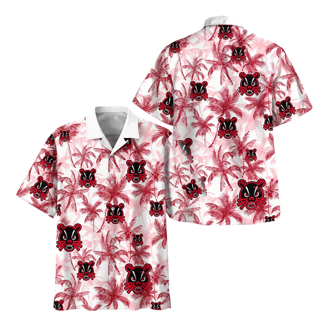 Cincinnati Bearcats Hawaiian Shirt Logo Print, Fan Vibe Button Shirt HVN1468CB