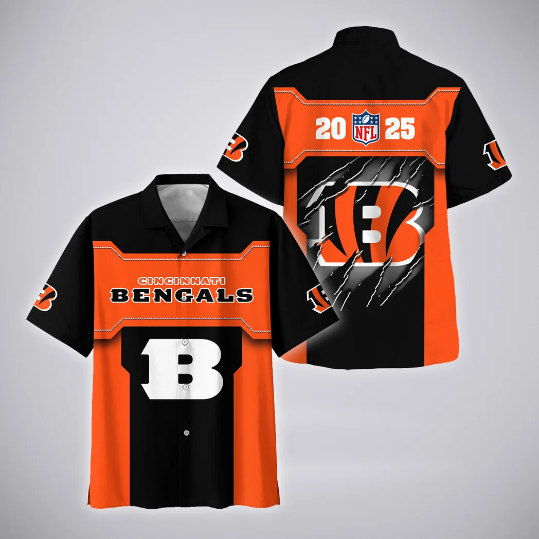 Cincinnati Bengals Hawaiian Shirt, Everyday Fan Button Shirt HVN1421CI