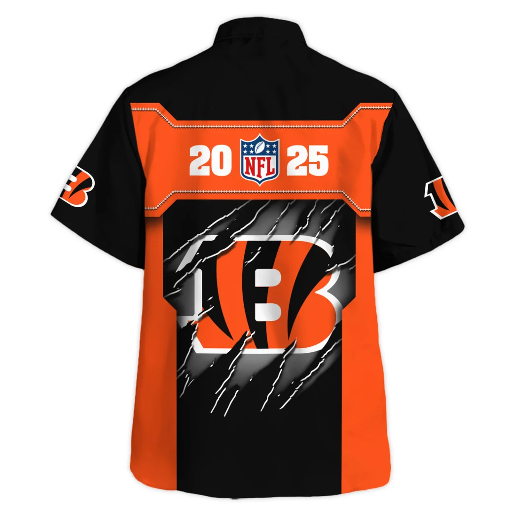 Cincinnati Bengals Hawaiian Shirt, Everyday Fan Button Shirt HVN1421CI