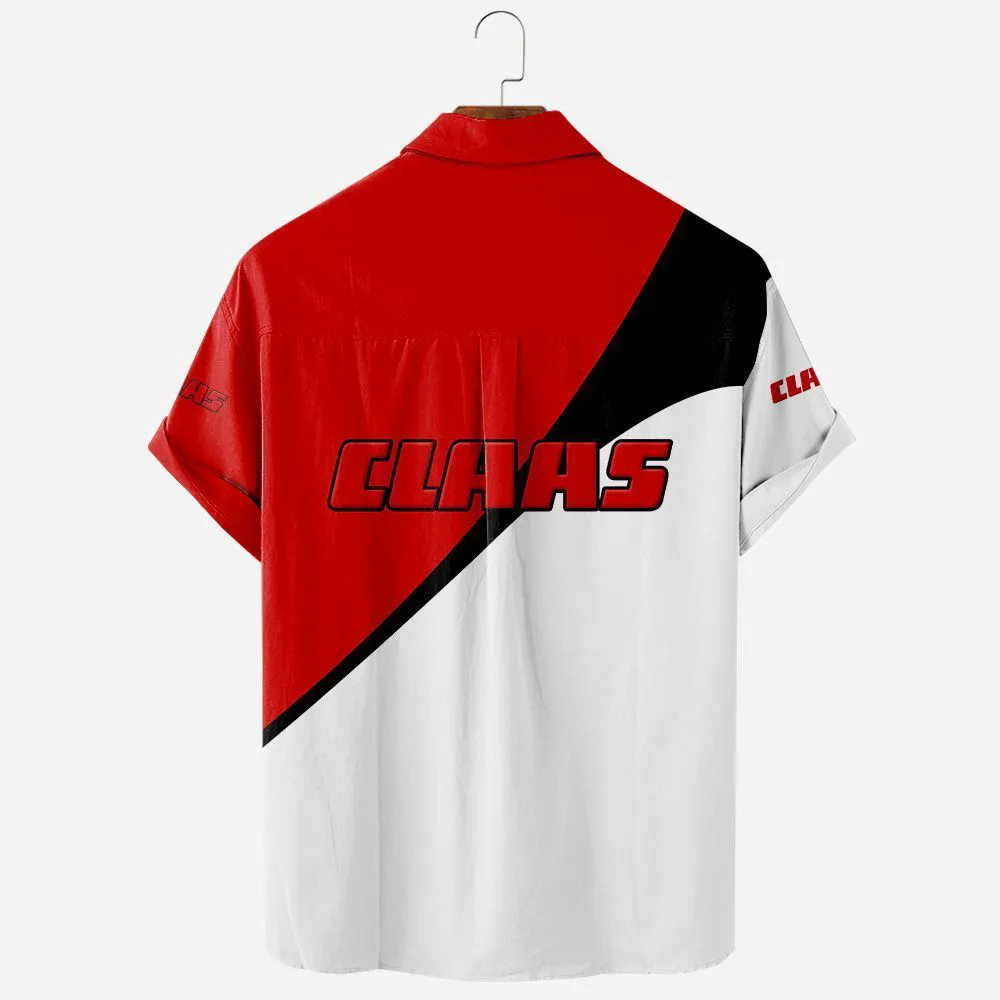 Claas Hawaiian Shirt Exclusive Logo, Motorsport Vibe Button Shirt CAR581022526321