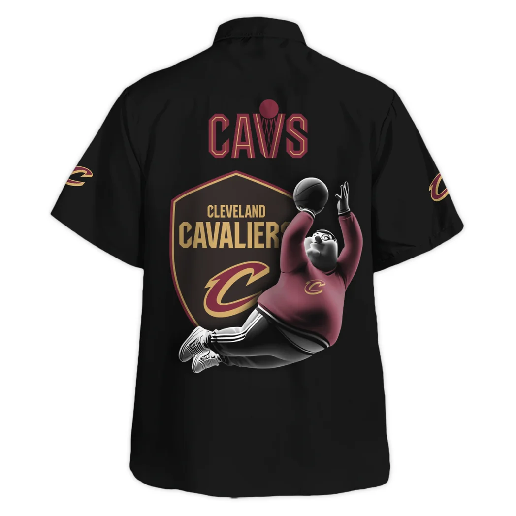 Cleveland Cavaliers Hawaiian Shirt Exclusive Logo, Bold Supporter Button Shirt HVN1530CC