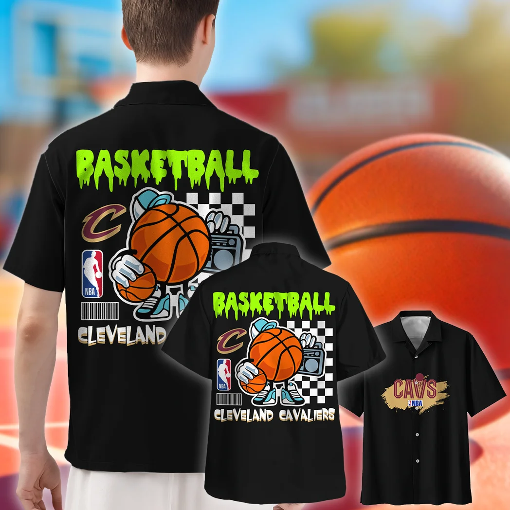 Cleveland Cavaliers Hawaiian Shirt Exclusive Logo, Fan Pride Button Shirt HVN1531CC