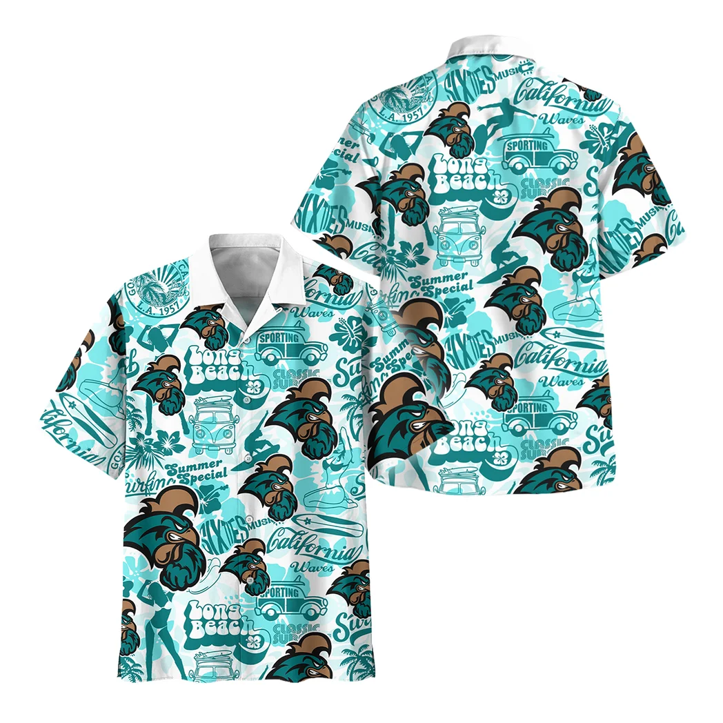 Coastal Carolina Chanticleers Hawaiian Shirt Logo Print, Fan Pride Button Shirt HVN1467CC