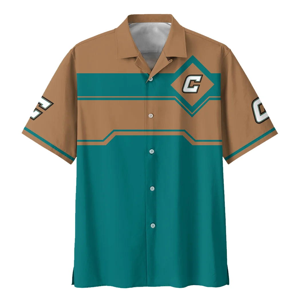 Coastal Carolina Chanticleers Hawaiian Shirt Logo Print, Summer Match Button Shirt HVN1469CC