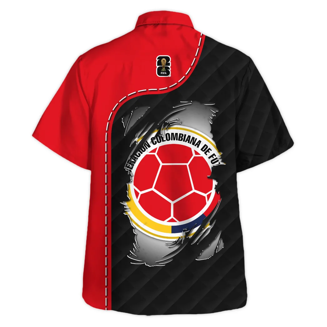 Colombia Hawaiian Shirt FIFA World Cup 26 Limited Edition, Bold Spirit Button Shirt HVN1584CO