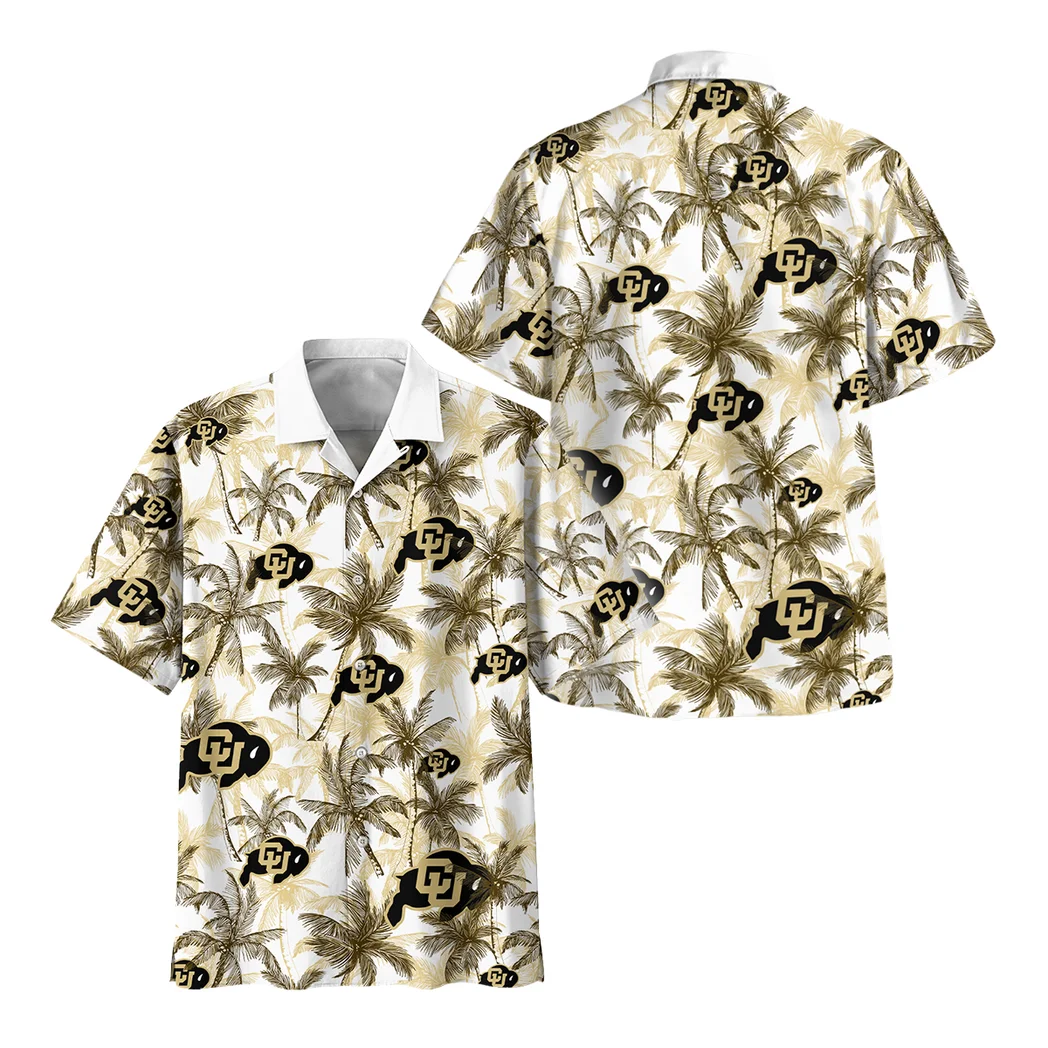 Colorado Buffaloes Hawaiian Shirt Logo Print, Loyal Fan Button Shirt HVN1468CB