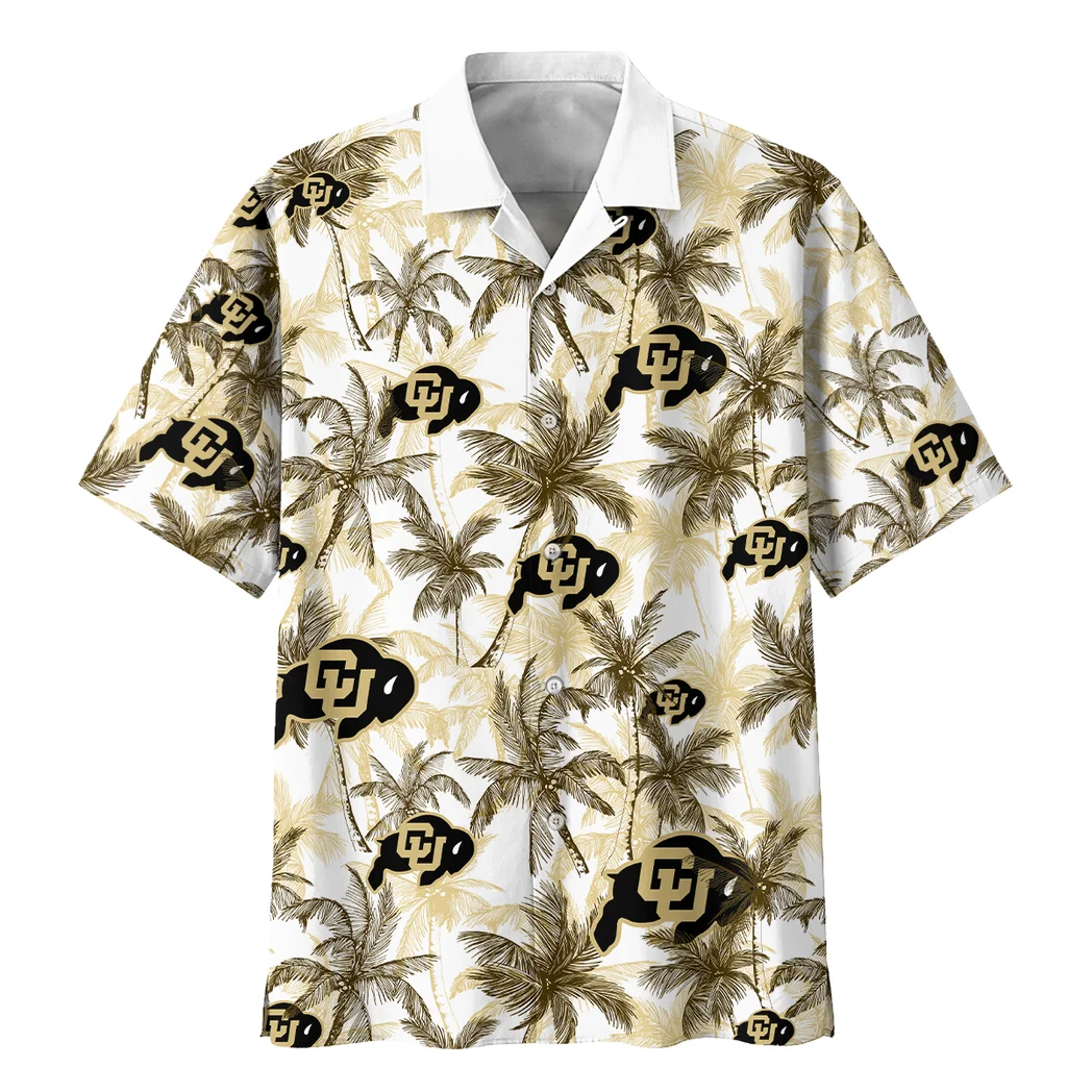 Colorado Buffaloes Hawaiian Shirt Logo Print, Loyal Fan Button Shirt HVN1468CB