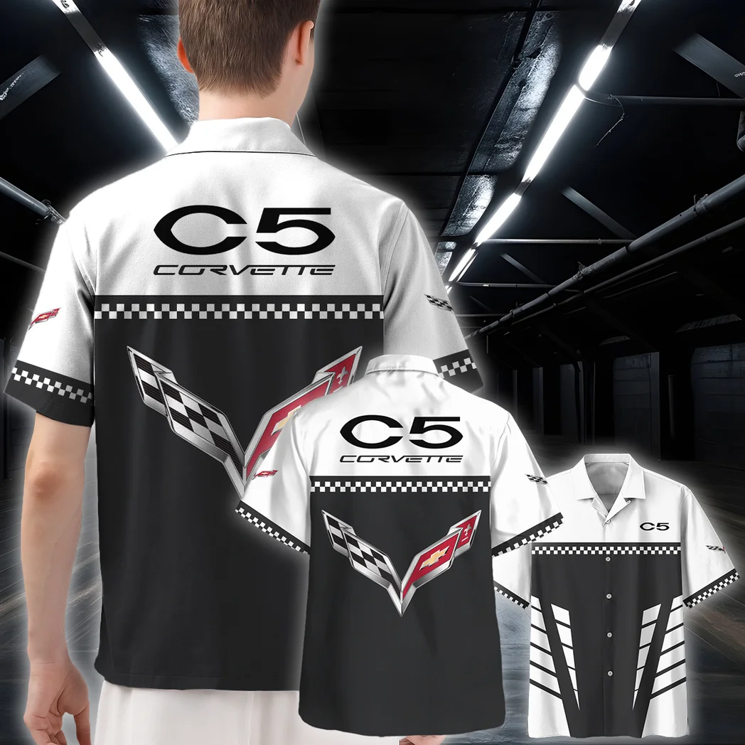 Corvette C5 Hawaiian Shirt, Speed Legend Button Shirt HVN1385CO