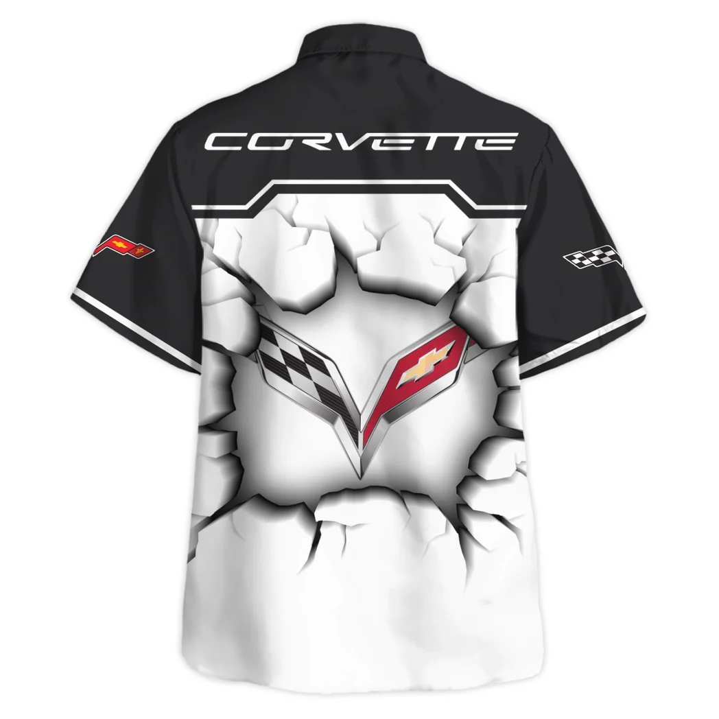 Corvette Hawaiian Shirt, Performance Gear Button Shirt HVN1400CO