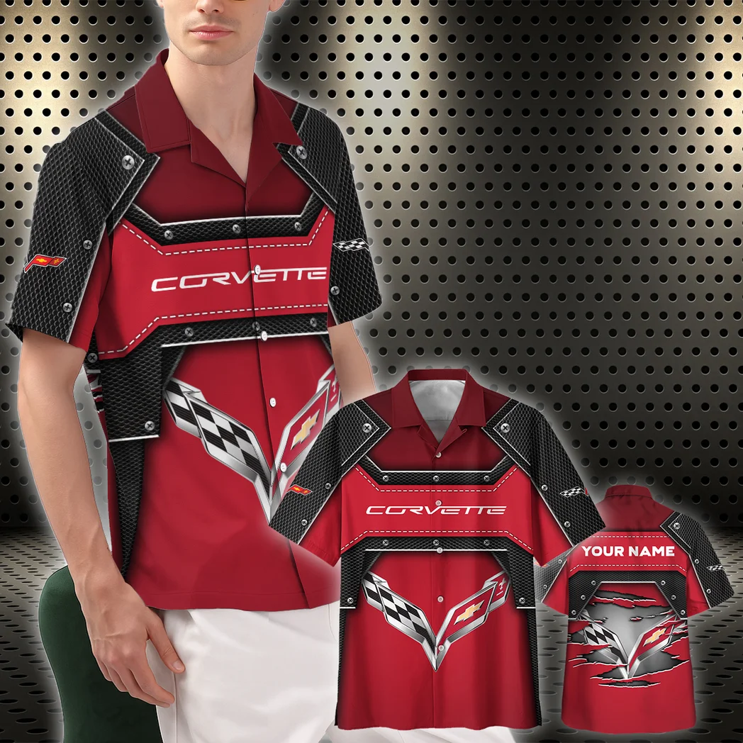 Corvette Hawaiian Shirt, Speed Legend Button Shirt HVN1401CO