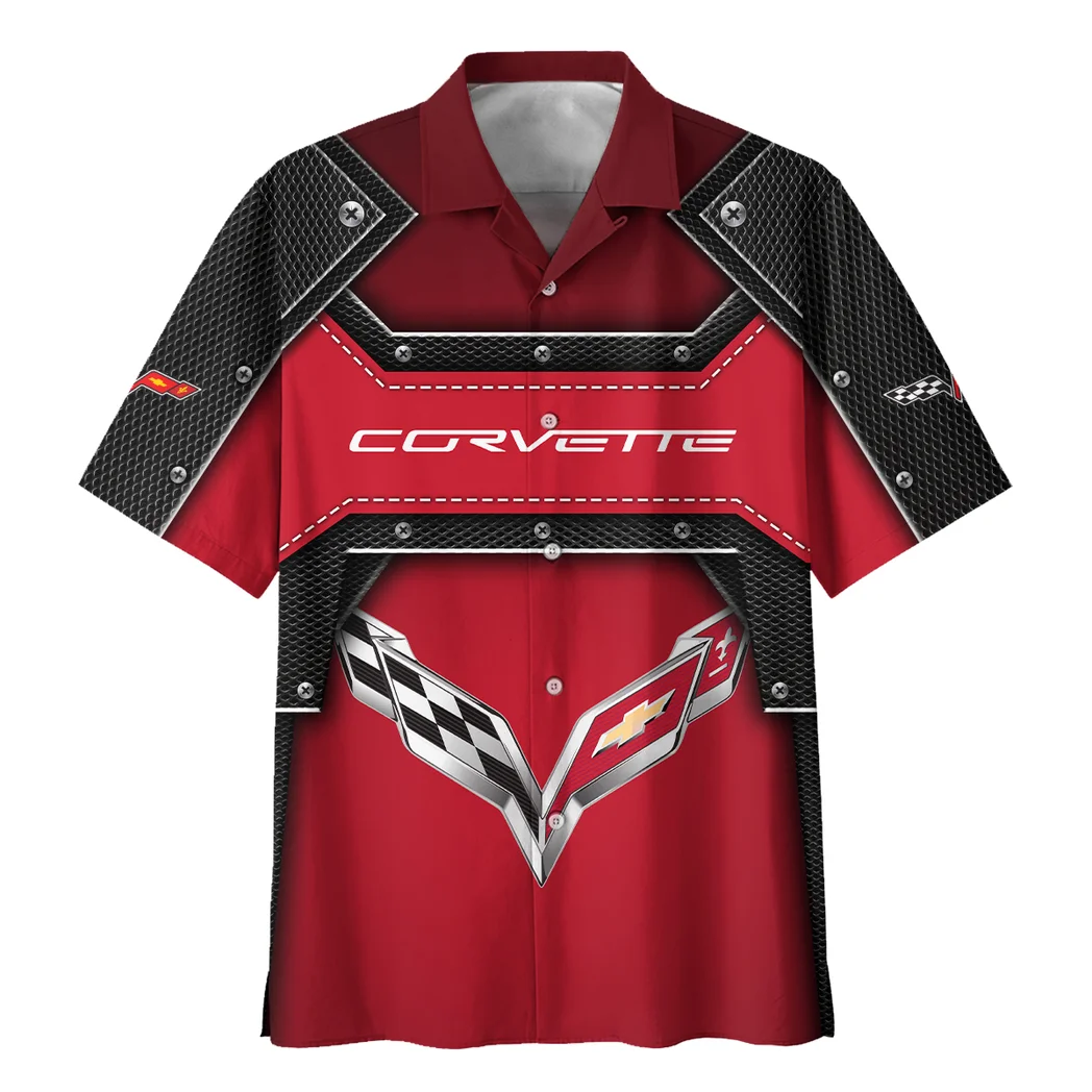 Corvette Hawaiian Shirt, Speed Legend Button Shirt HVN1401CO
