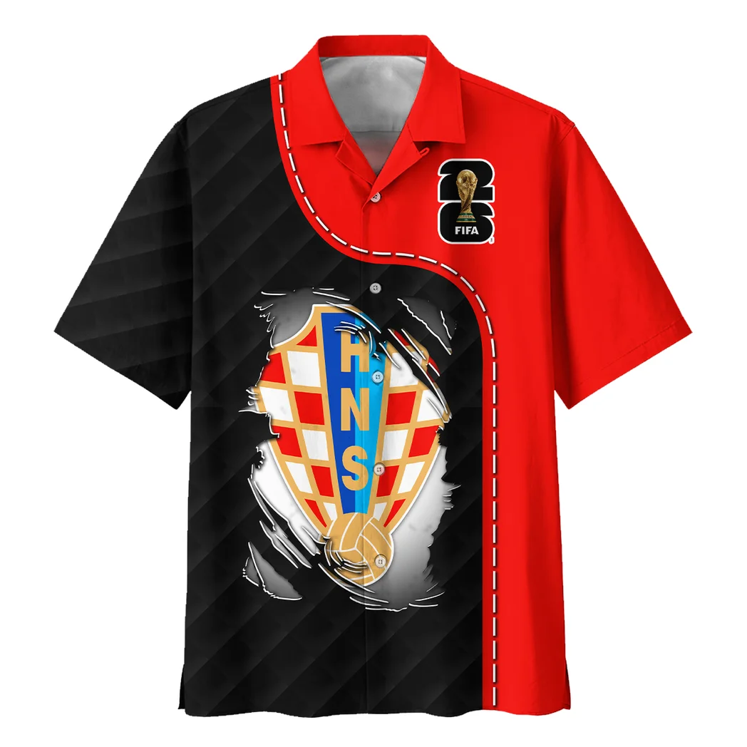 Croatia Hawaiian Shirt FIFA World Cup 26 Limited Edition, Fan Lifestyle Button Shirt HVN1584CR