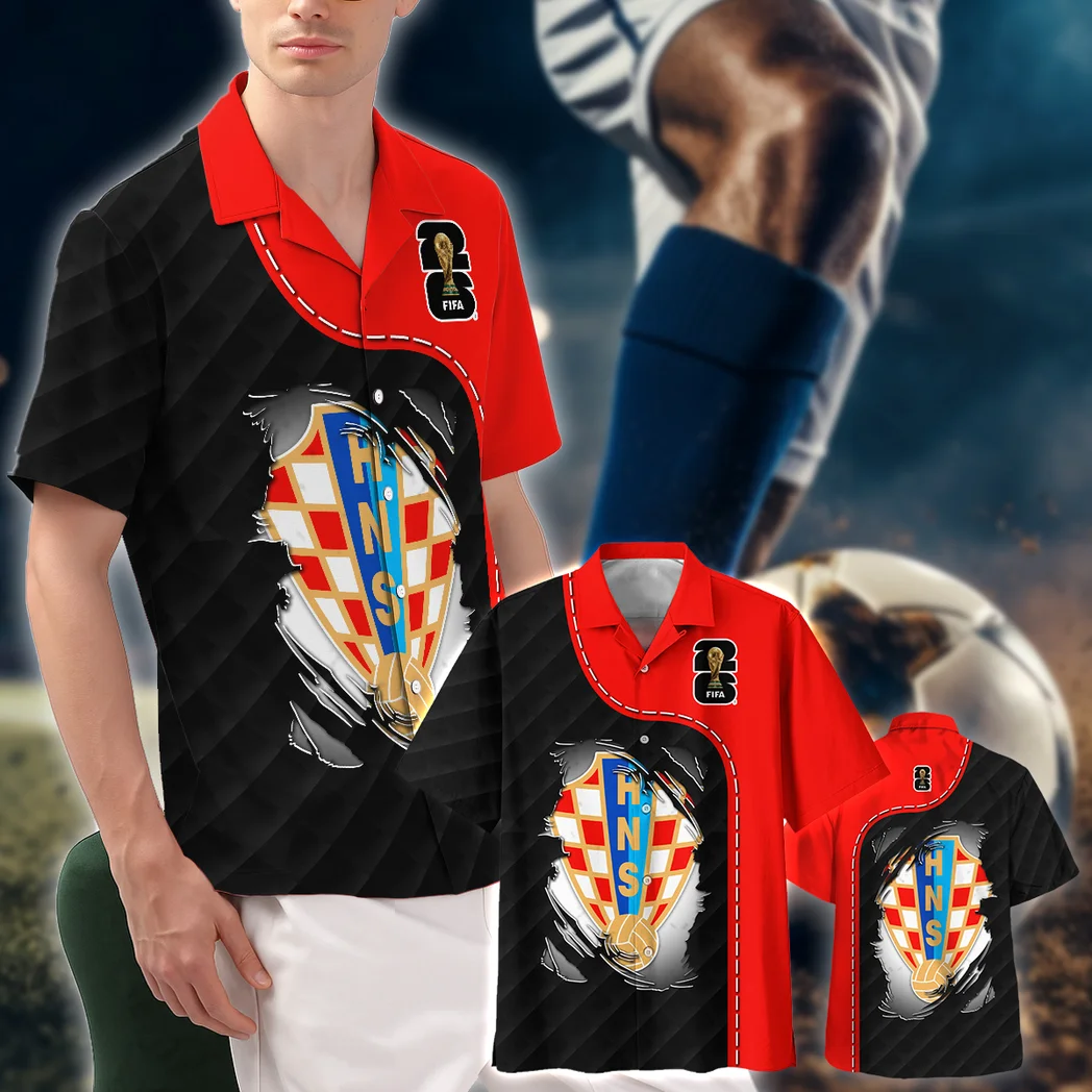 Croatia Hawaiian Shirt FIFA World Cup 26 Limited Edition, Fan Lifestyle Button Shirt HVN1584CR