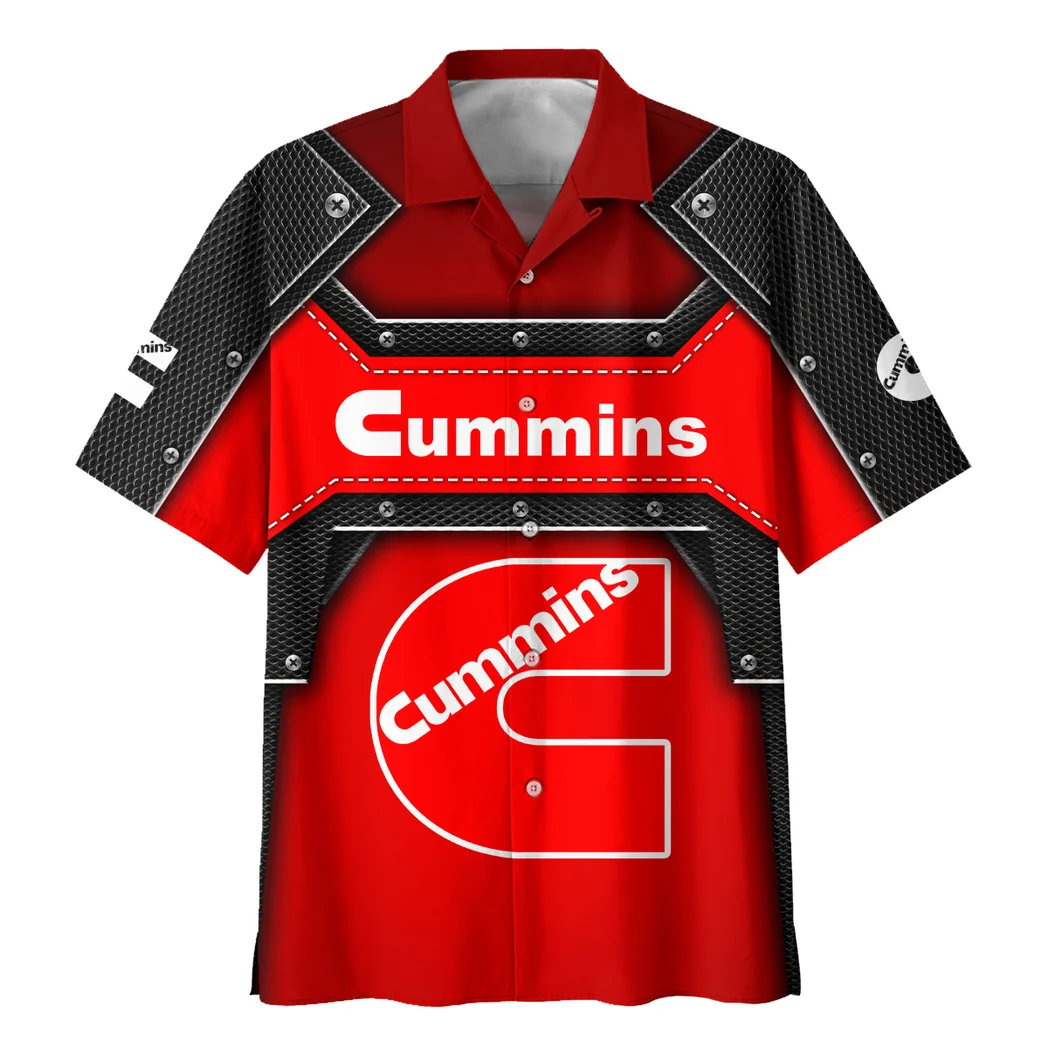 Cummins Hawaiian Shirt, Auto Fan Button Shirt HVN1401CU