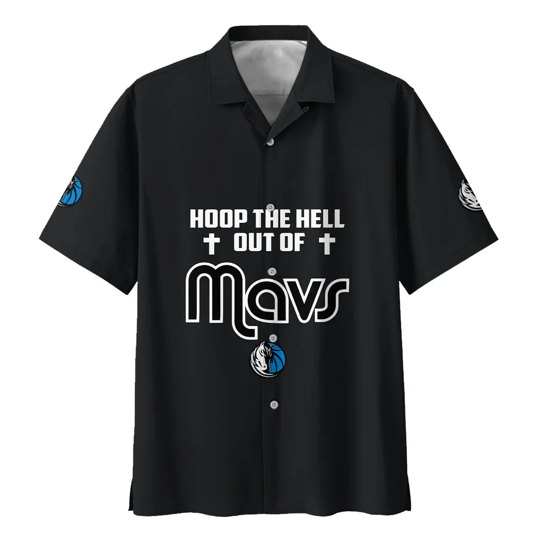 Dallas Mavericks Hawaiian Shirt Logo Print, Fan Vibe Button Shirt HVN1532DM