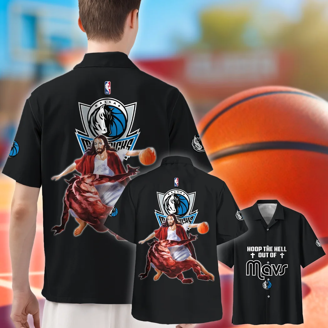 Dallas Mavericks Hawaiian Shirt Logo Print, Fan Vibe Button Shirt HVN1532DM