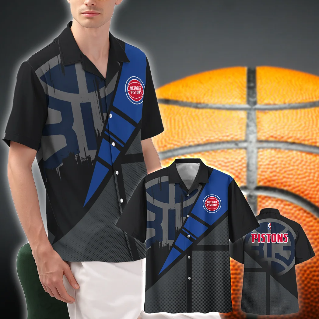 Detroit Pistons Hawaiian Shirt Fan Edition Design, Sport Passion Button Shirt HVN1578DP