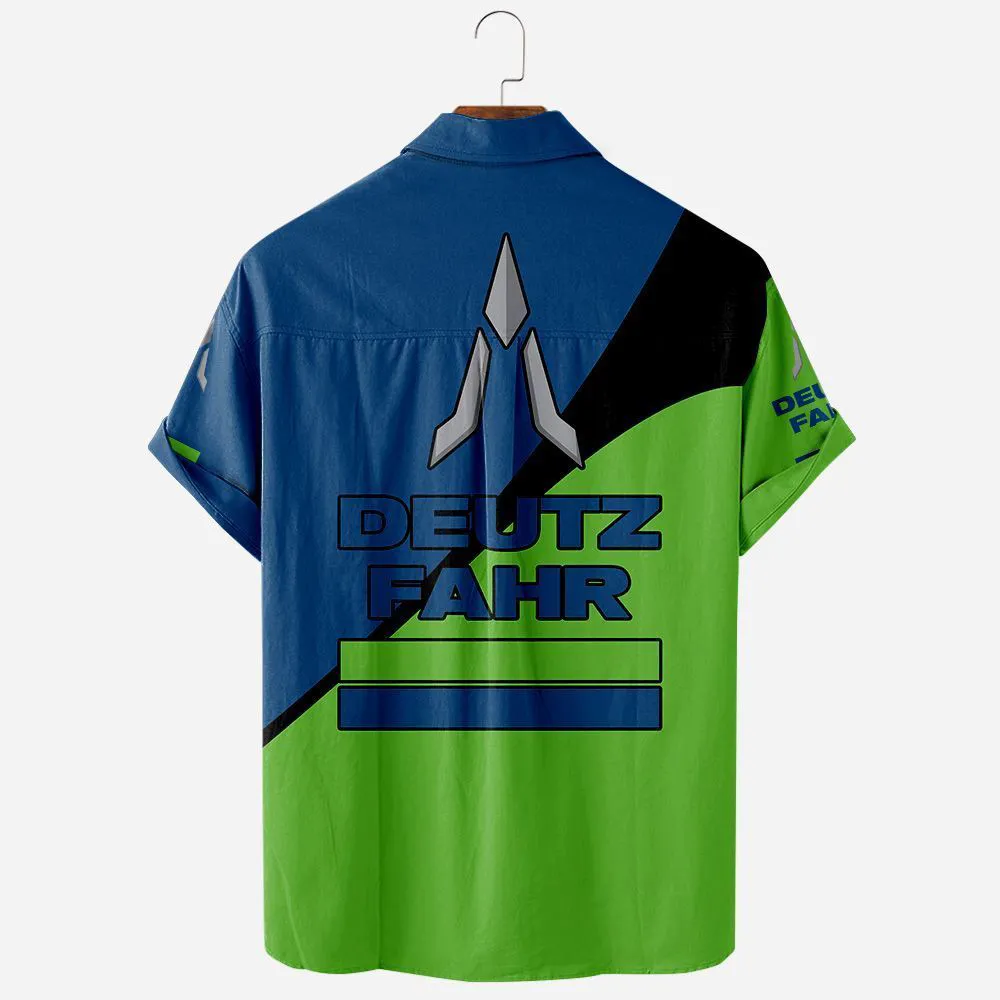 Deutz Fahr Hawaiian Shirt Exclusive Logo, Street-Ready Button Shirt CAR581022526323