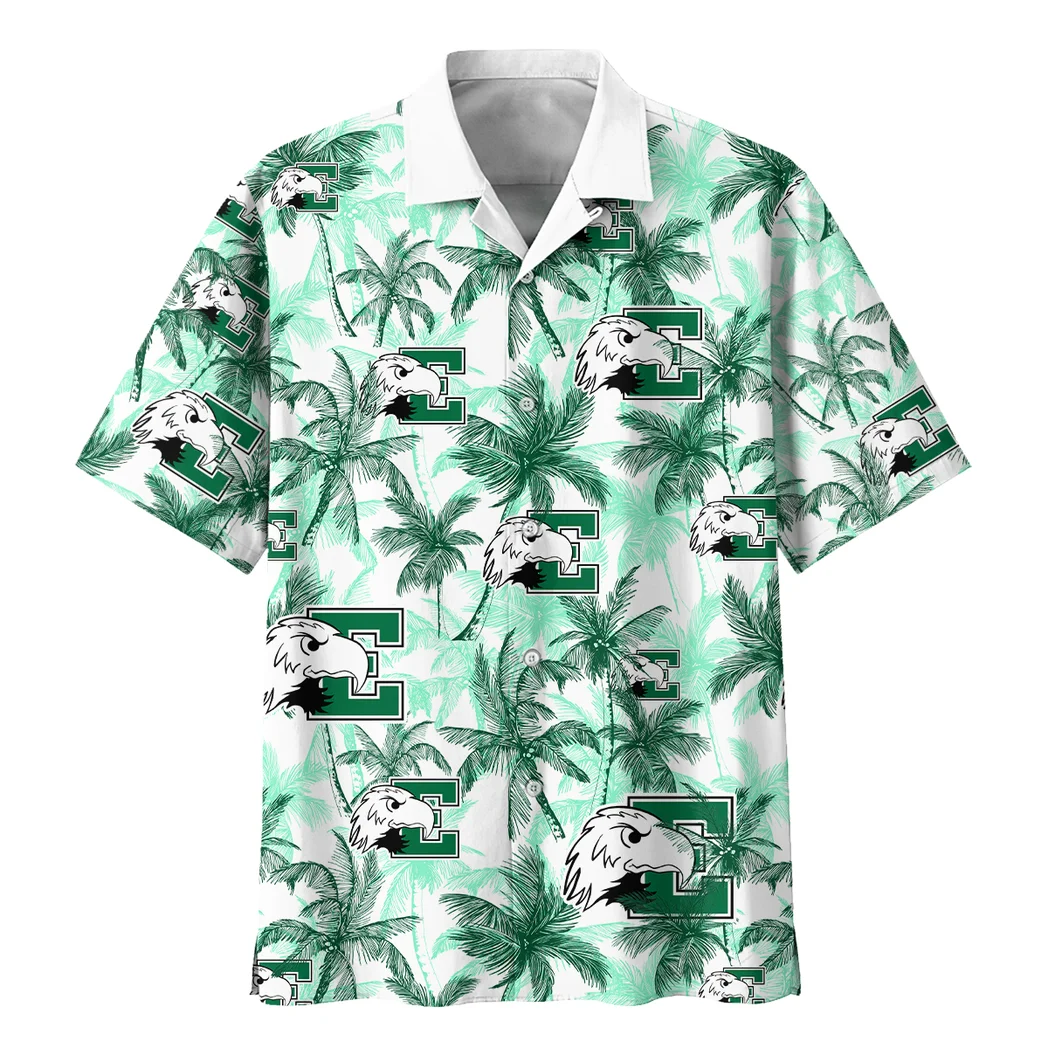 Eastern Michigan Eagles Hawaiian Shirt Logo Print, Fan Lifestyle Button Shirt HVN1468EM