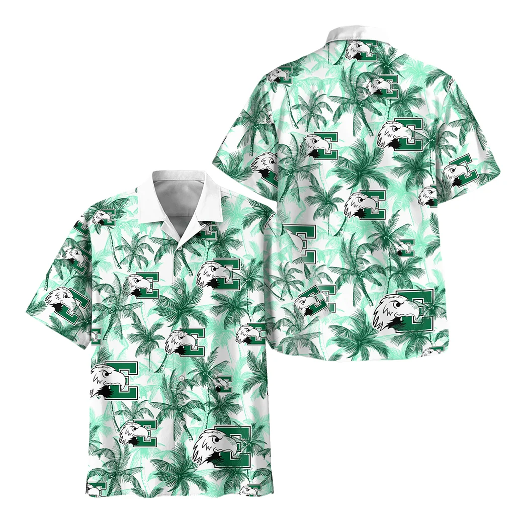 Eastern Michigan Eagles Hawaiian Shirt Logo Print, Fan Lifestyle Button Shirt HVN1468EM