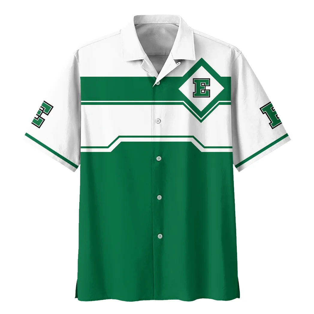 Eastern Michigan Eagles Hawaiian Shirt Logo Print, Loyal Fan Button Shirt HVN1469EM