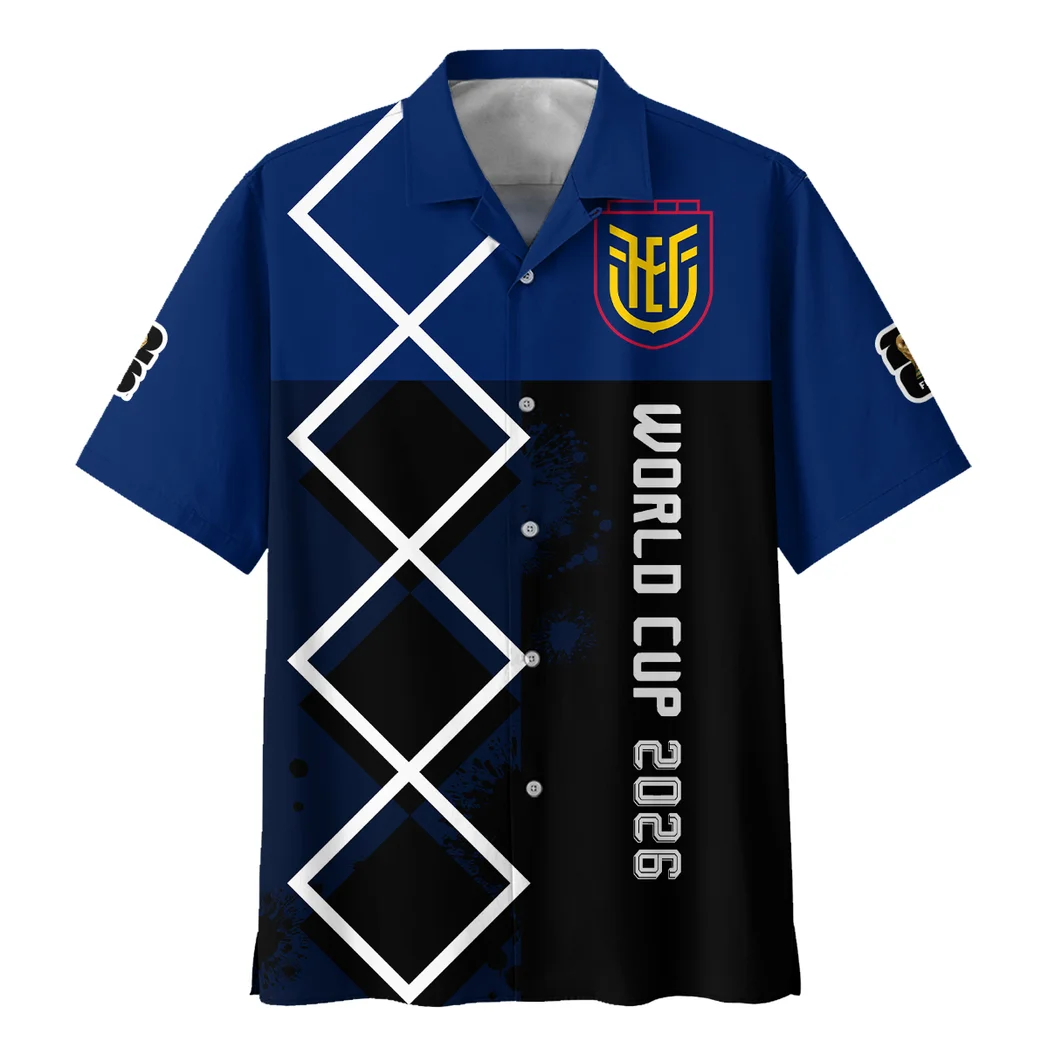 Ecuador Hawaiian Shirt FIFA World Cup 26 Limited Edition, Celebration Spirit Button Shirt HVN1589EC