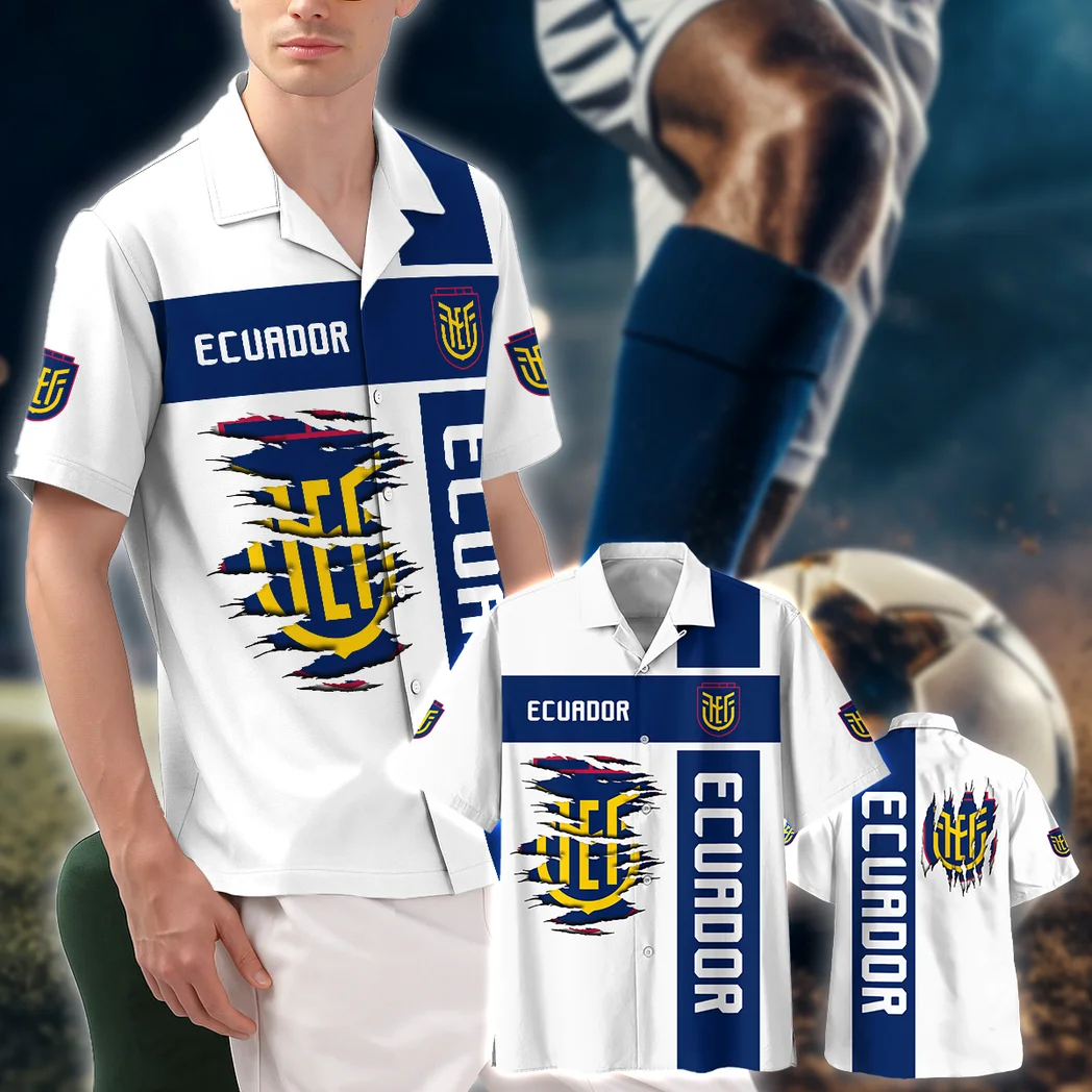 Ecuador Hawaiian Shirt FIFA World Cup 26 Limited Edition, Sport Culture Button Shirt HVN1588EC