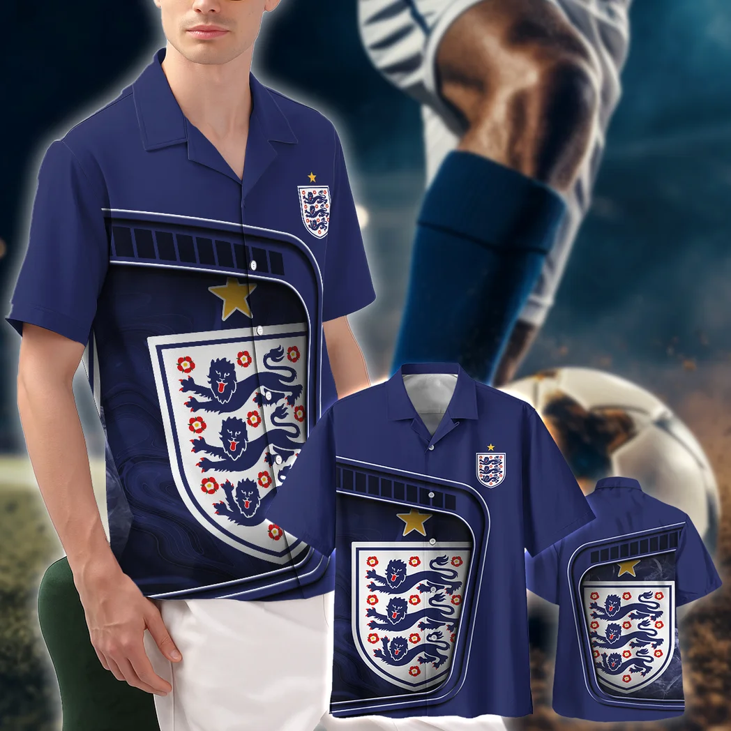 England FIFA World Cup 2026 Hawaiian Shirt, Sport Pride Button Shirt HVN1560EN