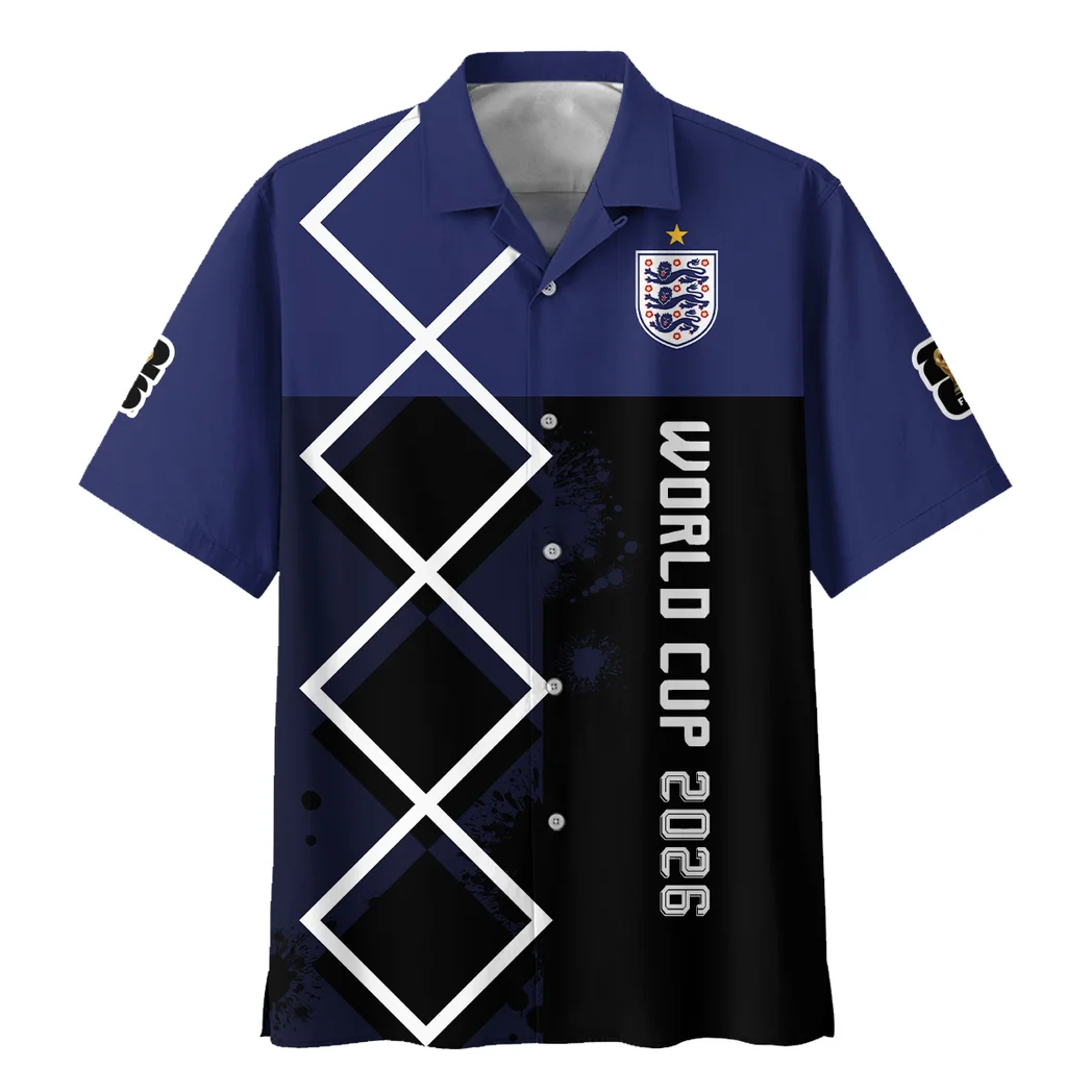 England Hawaiian Shirt FIFA World Cup 26 Limited Edition, Sport Culture Button Shirt HVN1589EN