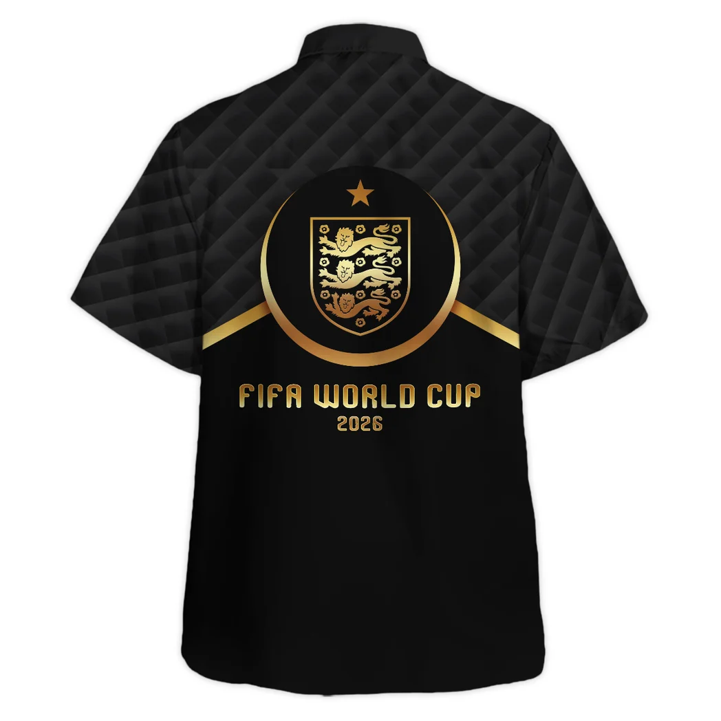 England Hawaiian Shirt FIFA World Cup 26 Limited Edition, Summer Spirit Button Shirt HVN1582EN