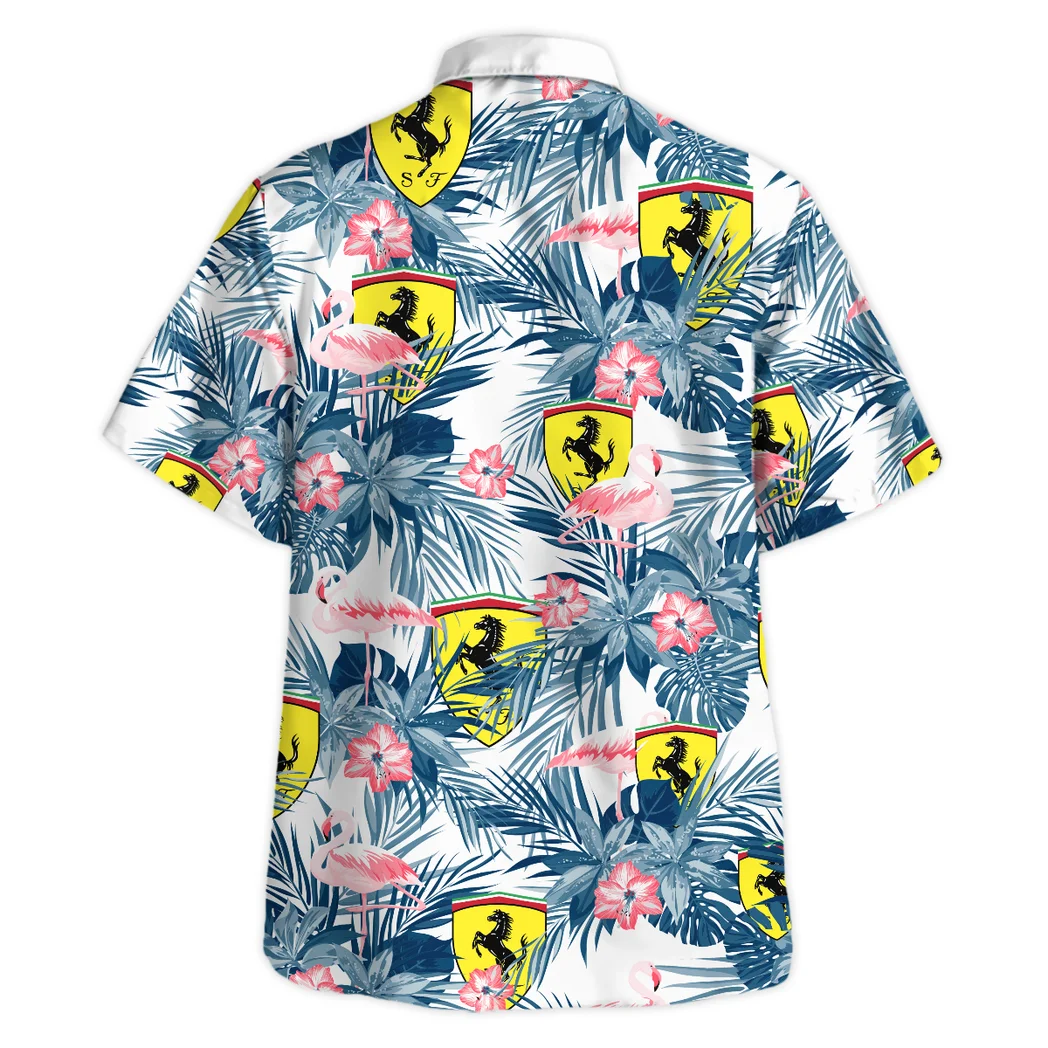 Ferrari Hawaiian Shirt All Over Print, Drift-Ready Button Shirt HVN1537FE