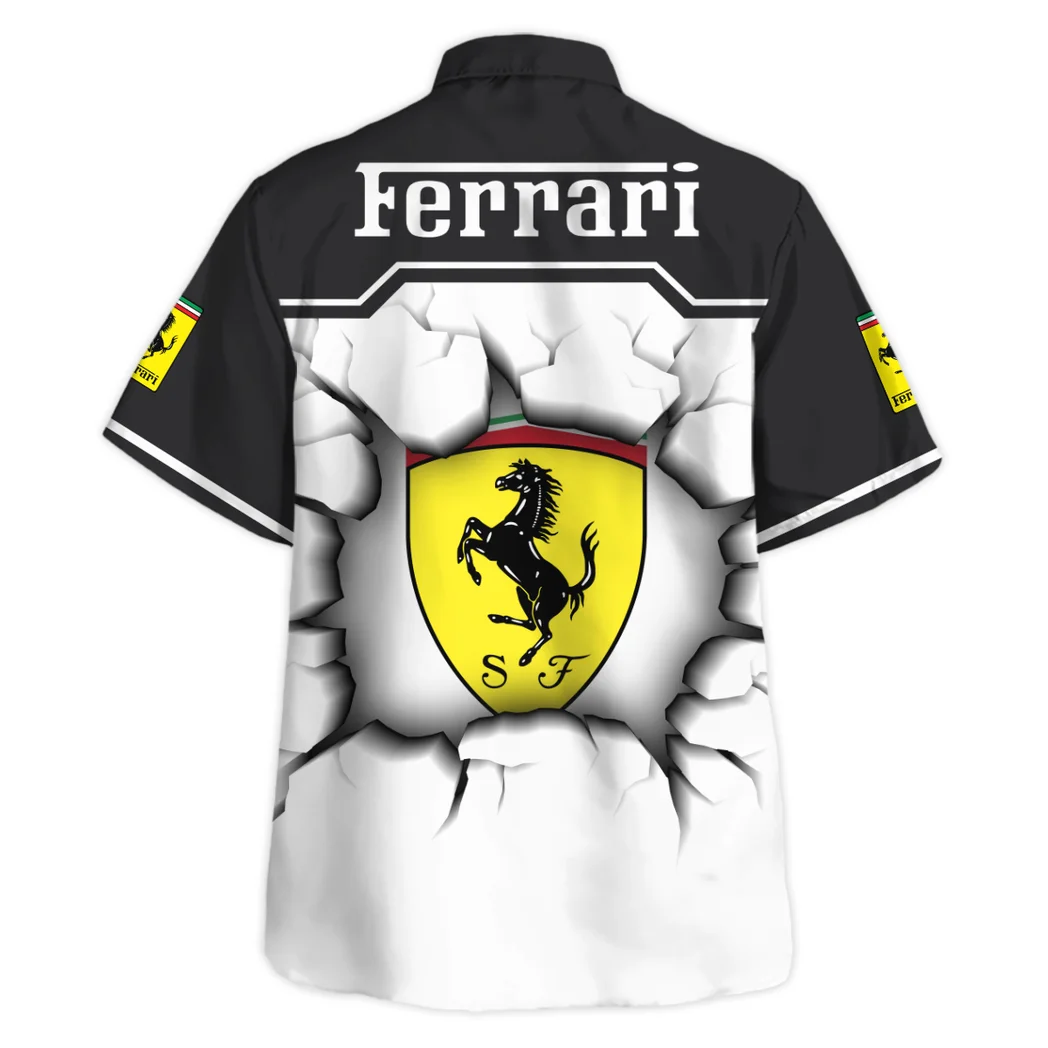 Ferrari Hawaiian Shirt, Summer Garage Button Shirt HVN1400FE