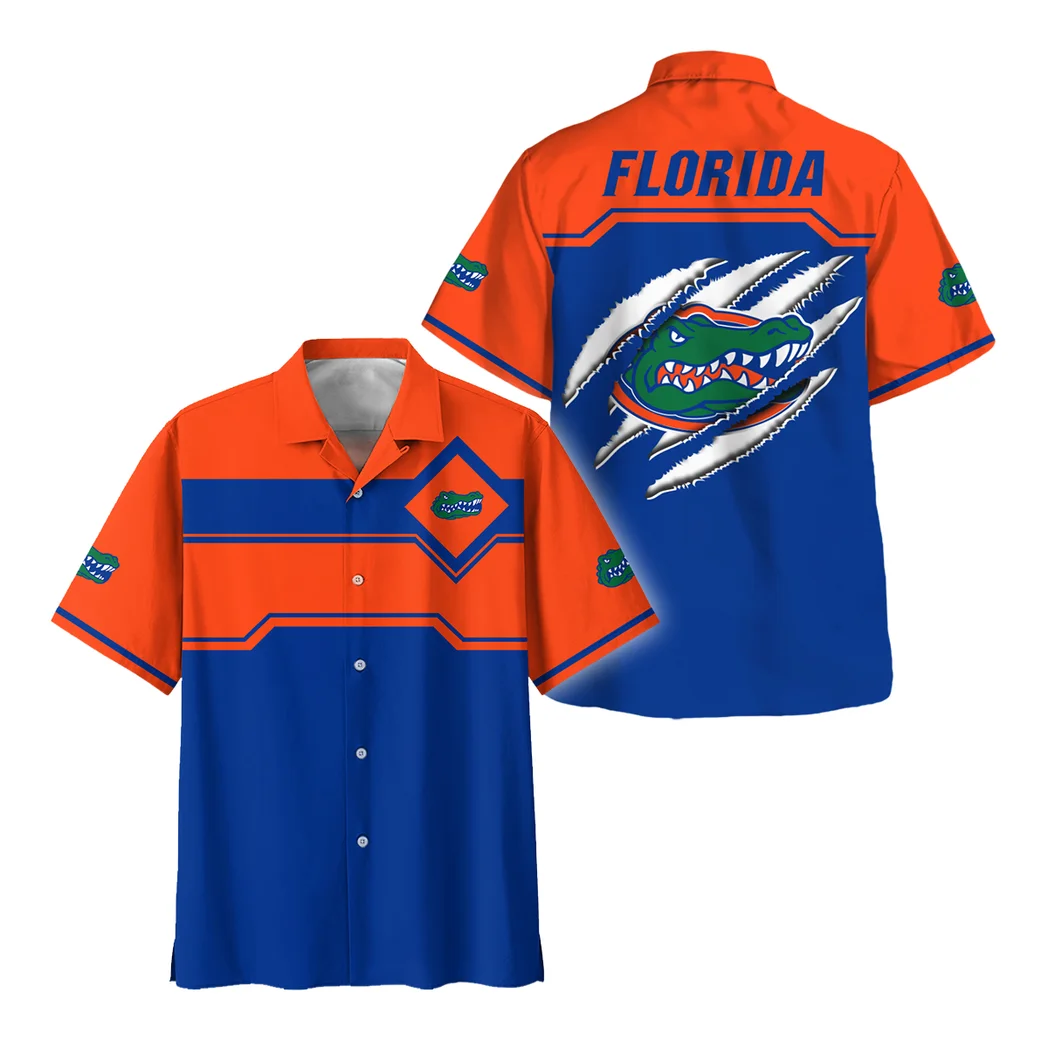 Florida Gators Hawaiian Shirt Logo Print, Celebration Spirit Button Shirt HVN1469FG