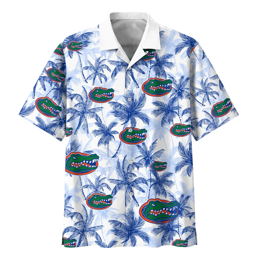 Florida Gators Hawaiian Shirt Logo Print, Fan Vibe Button Shirt HVN1468FG
