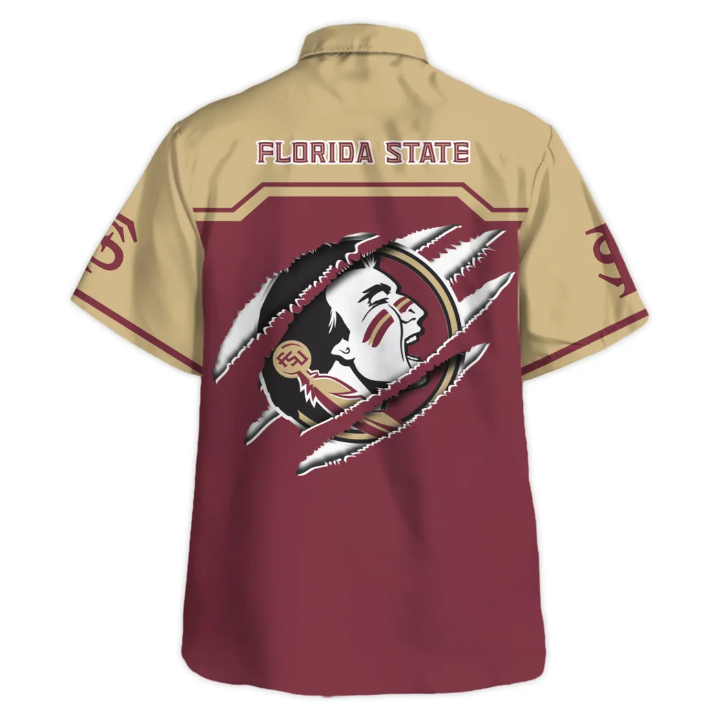 Florida State Seminoles Hawaiian Shirt Logo Print, Celebration Style Button Shirt HVN1469FS