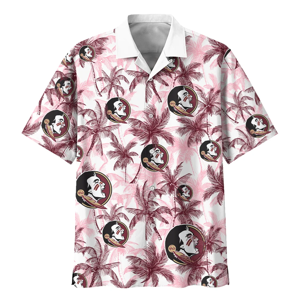 Florida State Seminoles Hawaiian Shirt Logo Print, Classic Fan Button Shirt HVN1468FS