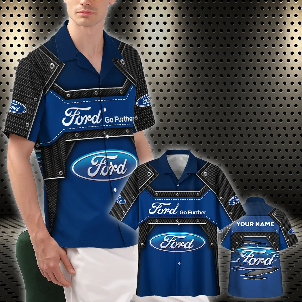 Ford Hawaiian Shirt, Custom Ride Button Shirt HVN1401FO