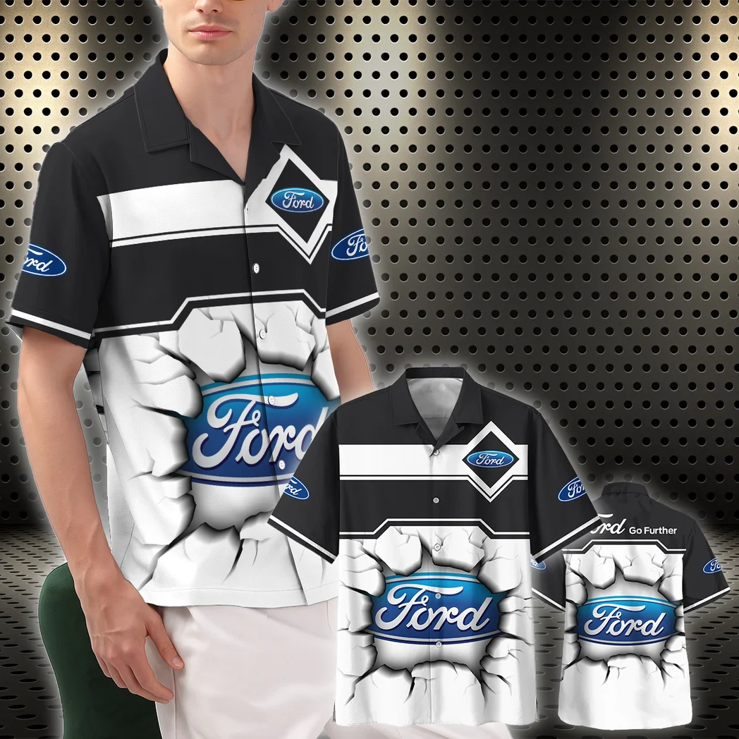 Ford Hawaiian Shirt, Street Racer Button Shirt HVN1400FO