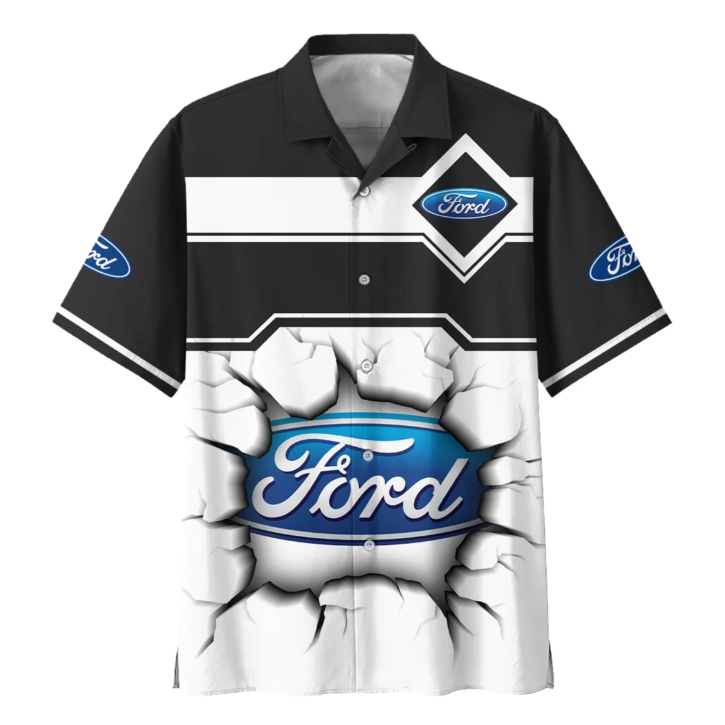 Ford Hawaiian Shirt, Street Racer Button Shirt HVN1400FO