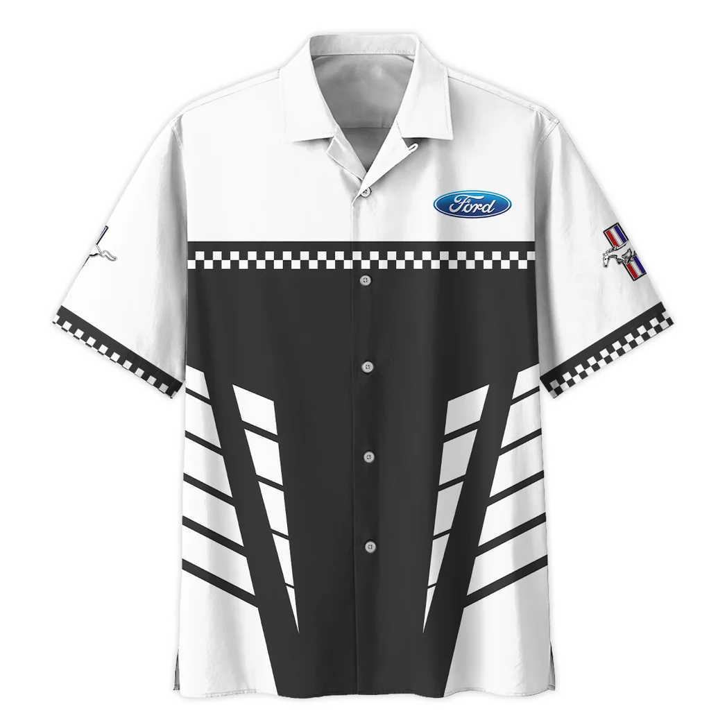 Ford Mustang Hawaiian Shirt, Car Meet Button Shirt HVN1385FM