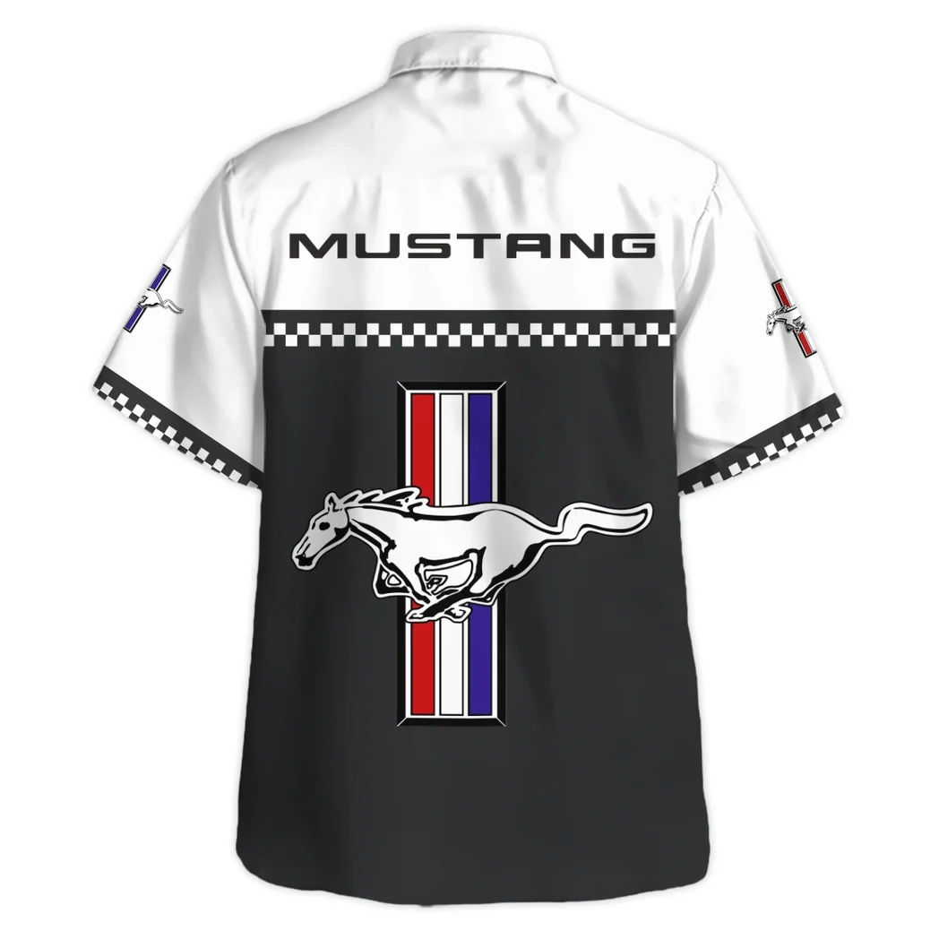 Ford Mustang Hawaiian Shirt, Car Meet Button Shirt HVN1385FM
