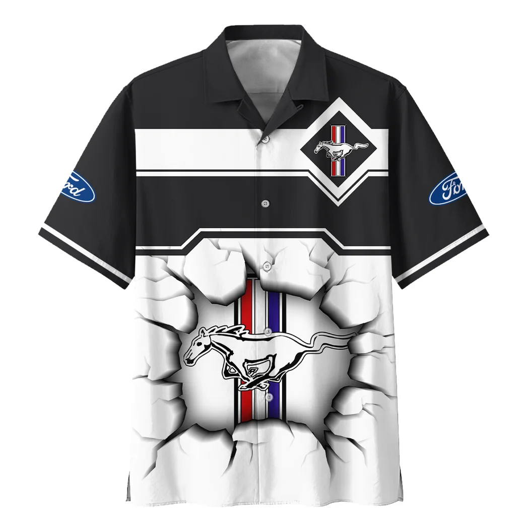 Ford Mustang Hawaiian Shirt, Street-Ready Button Shirt HVN1400FM