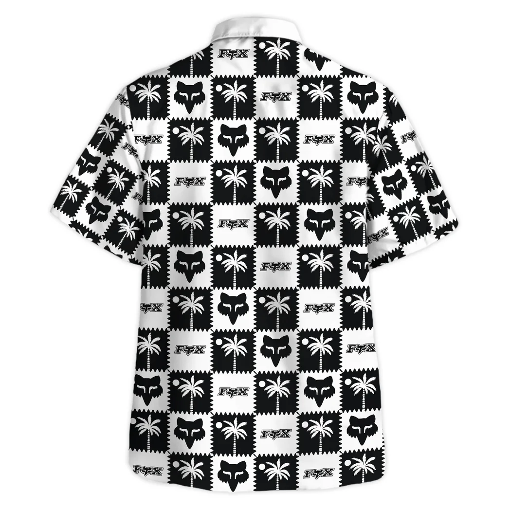 Fox Racing Hawaiian Shirt Logo Exclusive, Engine Lover Button Shirt HVN1540FR