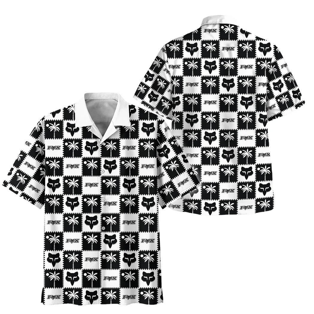 Fox Racing Hawaiian Shirt Logo Exclusive, Engine Lover Button Shirt HVN1540FR