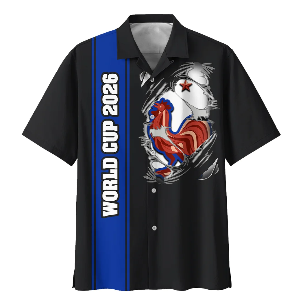 France FIFA World Cup 2026 Hawaiian Shirt, Fan Pride Button Shirt HVN1561FR